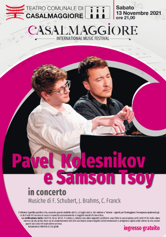 Concerto di Pavel Kolesnikov e Samson Tsoy