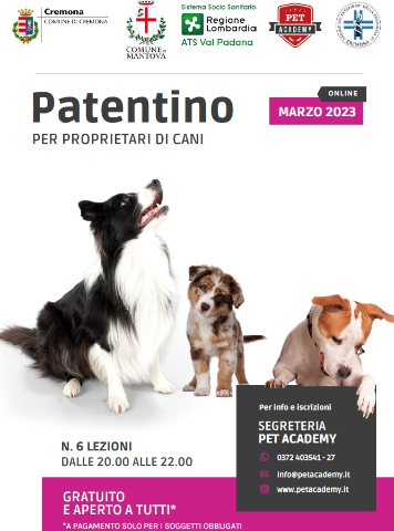 Patentino per proprietari di cani
