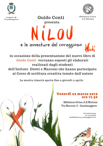 Biblioteca: Guido Conti presenta Nilou e le avventure del coraggioso Hadì