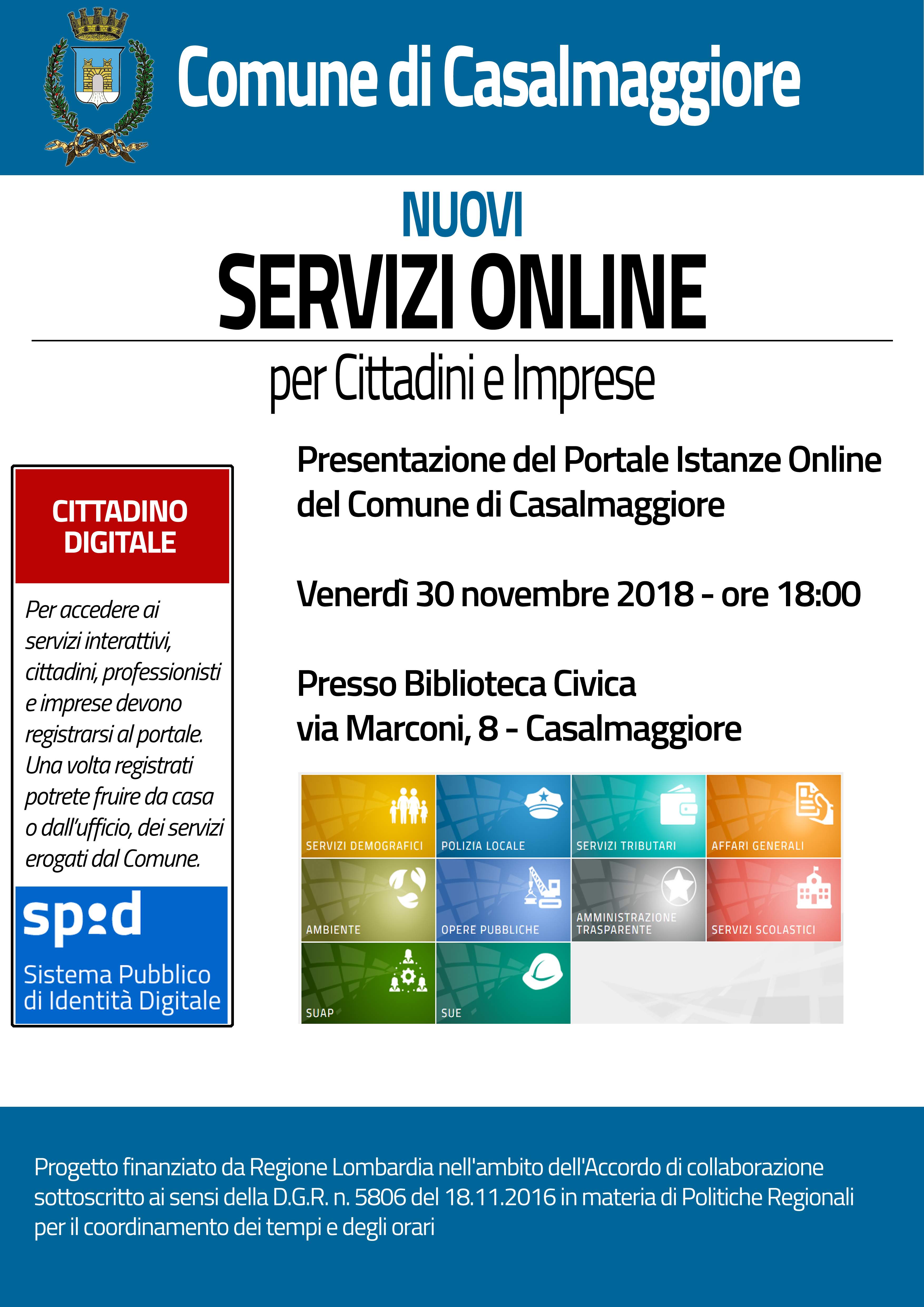 Presentazione portale istanze online